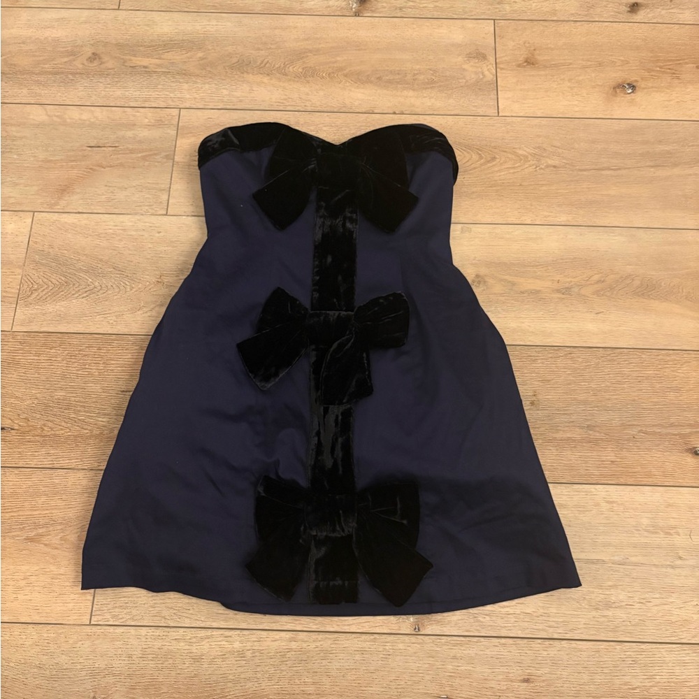 Maeve bow Strapless Dress
